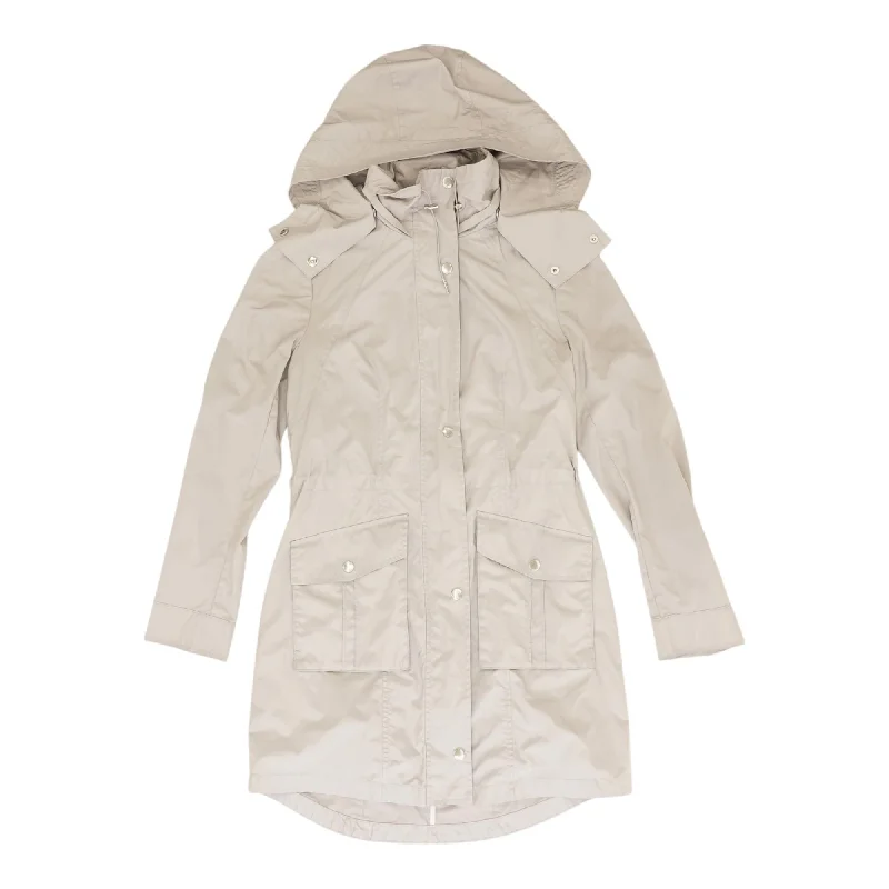 Gray Solid Rain Coat