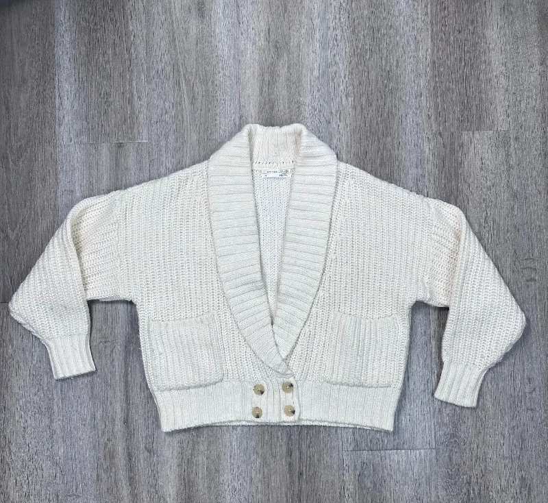 Cardigan By Anthropologie In White, Size: Xs