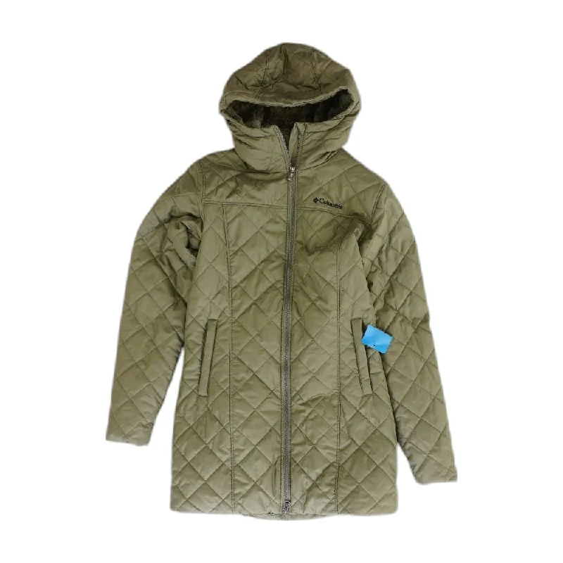 Olive Solid Puffer Coat