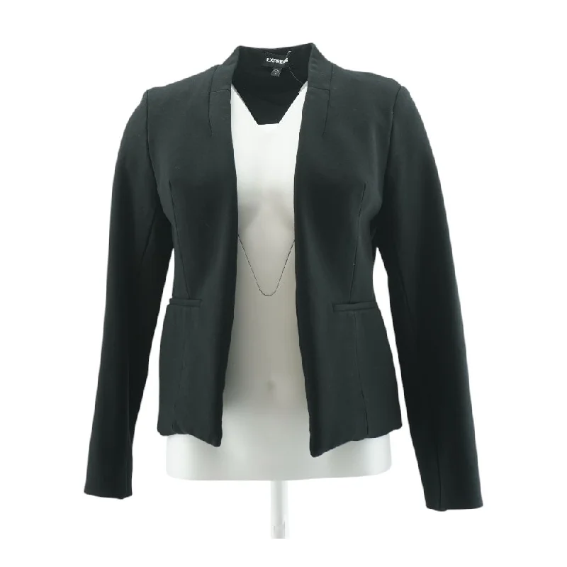 Black Solid Blazer