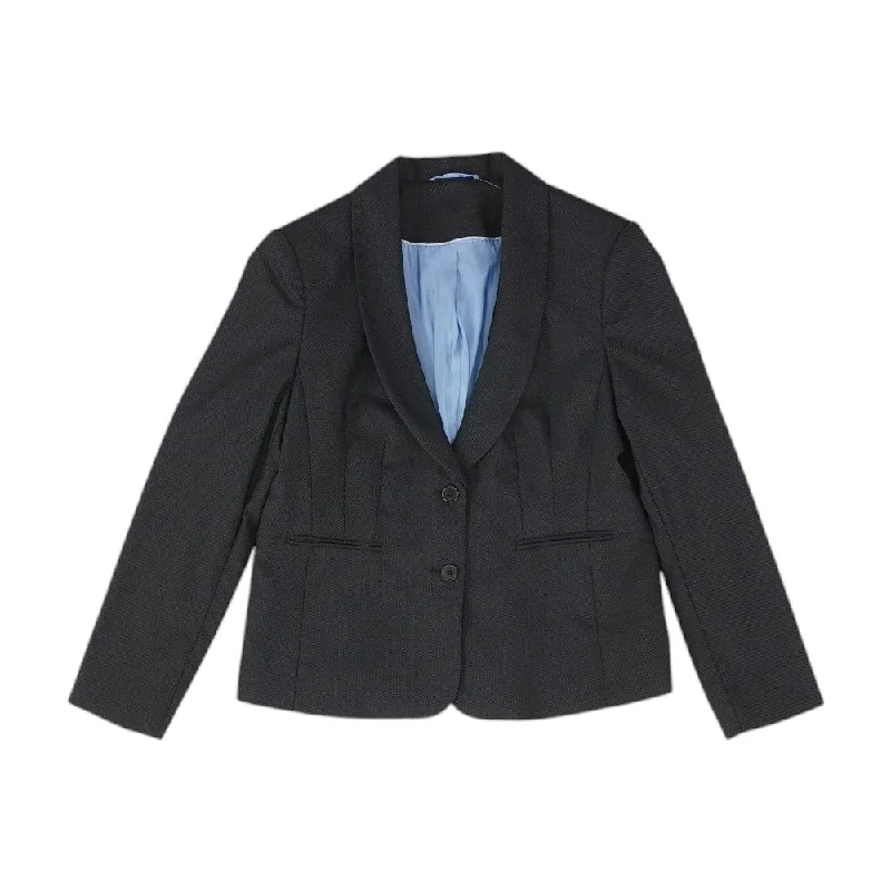 Black Solid Blazer