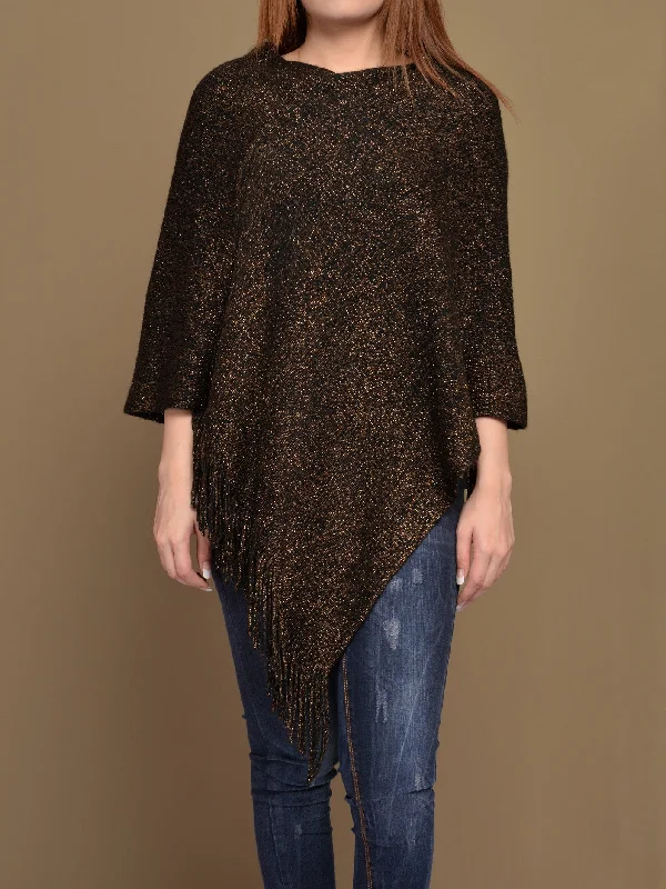 Woolen Shimmer Poncho