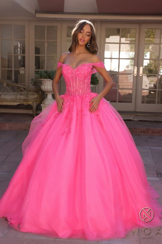 Nox Anabel H1349 Prom Beaded Formal Long Ball Gown