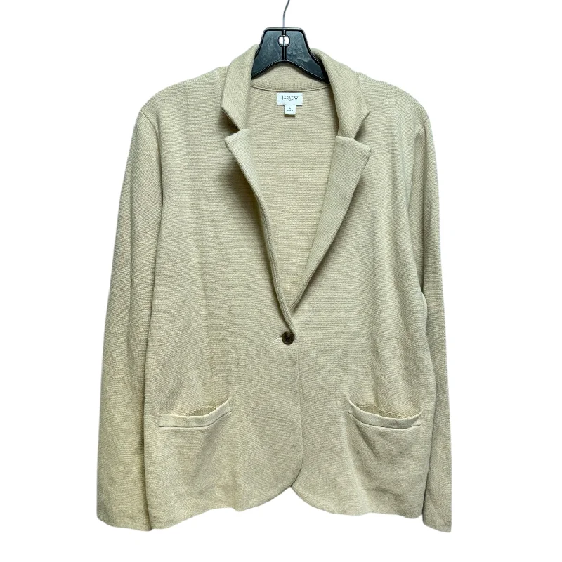 Sweater Cardigan By J. Crew In Tan, Size: L