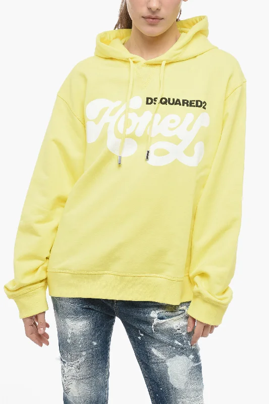 Dsquared2 HONEY Printed Cotton Hoodie