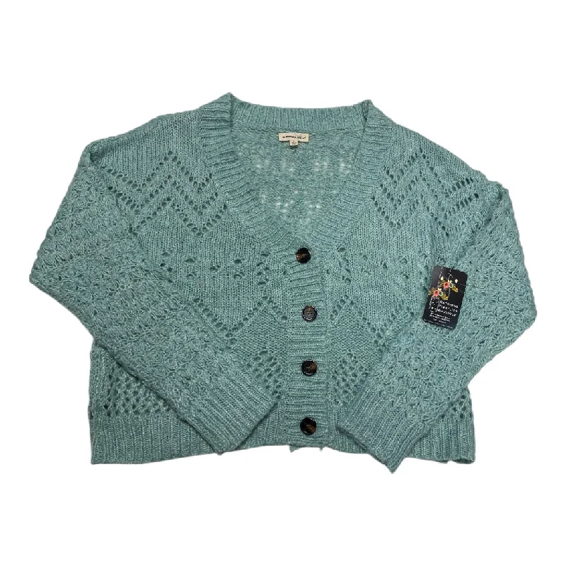 Sweater Cardigan By Ee Some In Green, Size: S