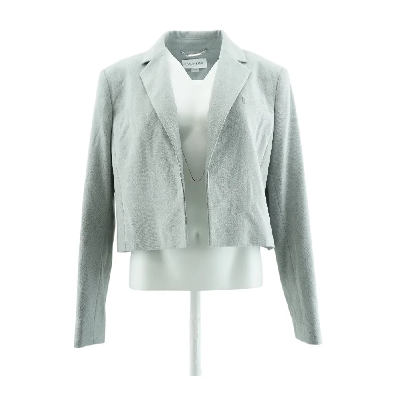 Gray Solid Blazer