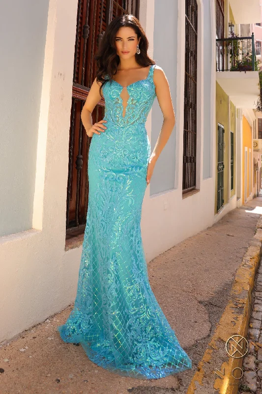 Nox Anabel E1274 Sequins Formal Long Prom Gown