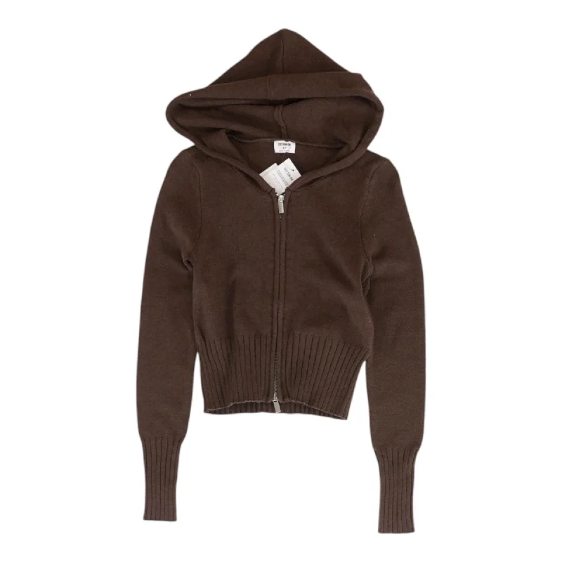 Brown Solid Lightweight Jacket