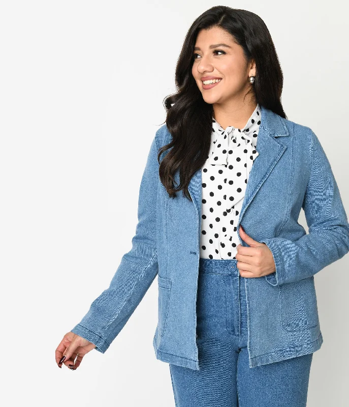 Denim Washed Blazer