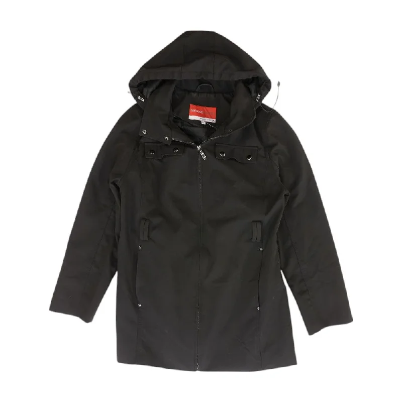 Black Solid Lightweight Coat