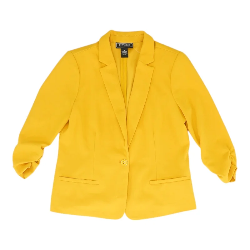 Mustard Solid Blazer