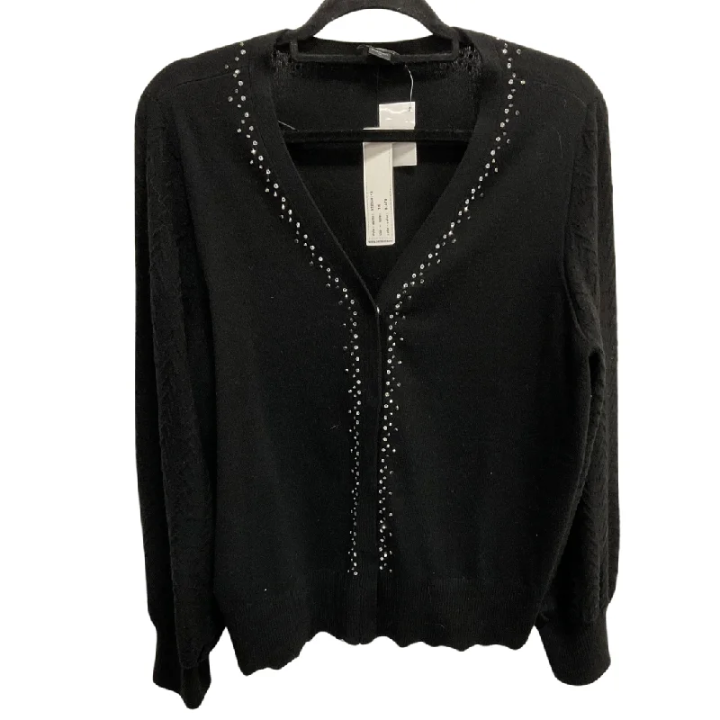 Cardigan By Belldini In Black, Size: 1x