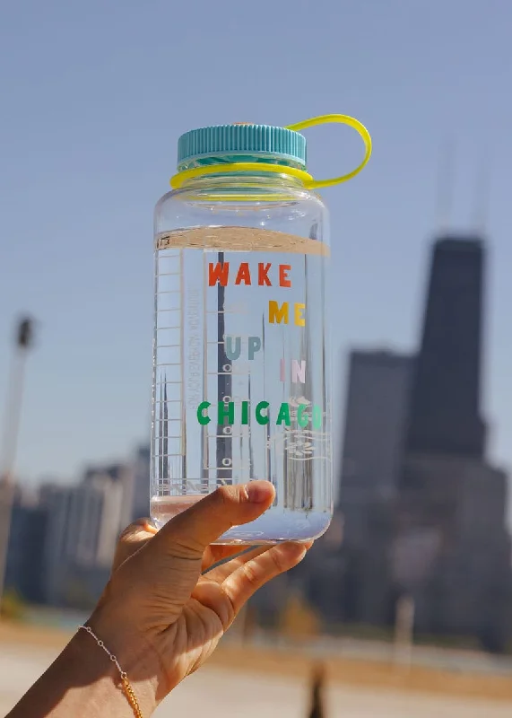 Wake Me Up In Chicago Nalgene 32oz - Clear