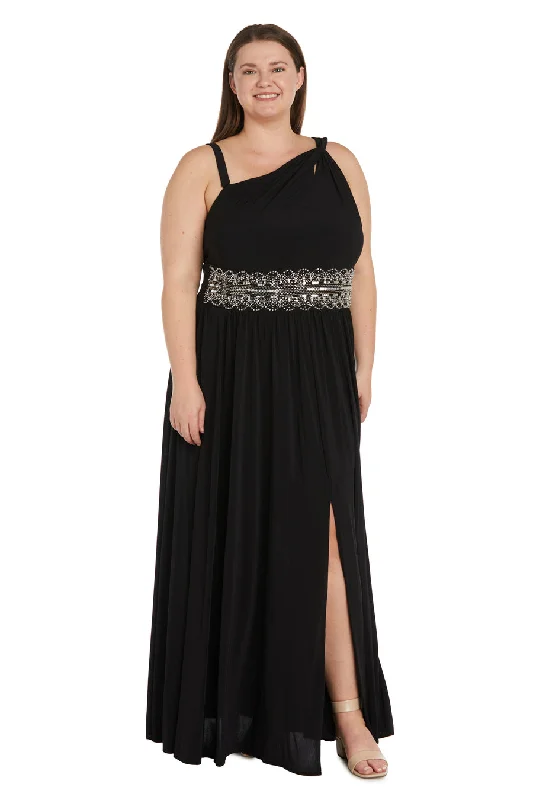 R&M Richards 9909W Long Evening Plus Size Formal Dress