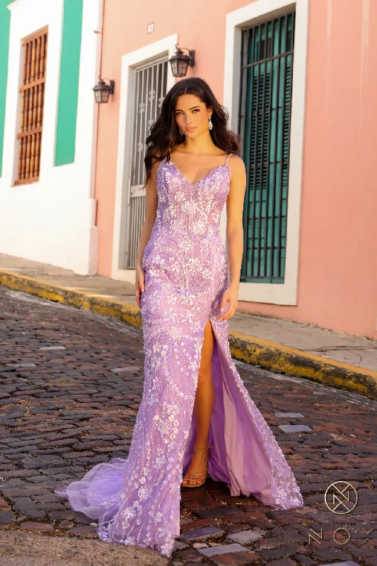 Nox Anabel C1458 Formal Long Beaded Prom Dress