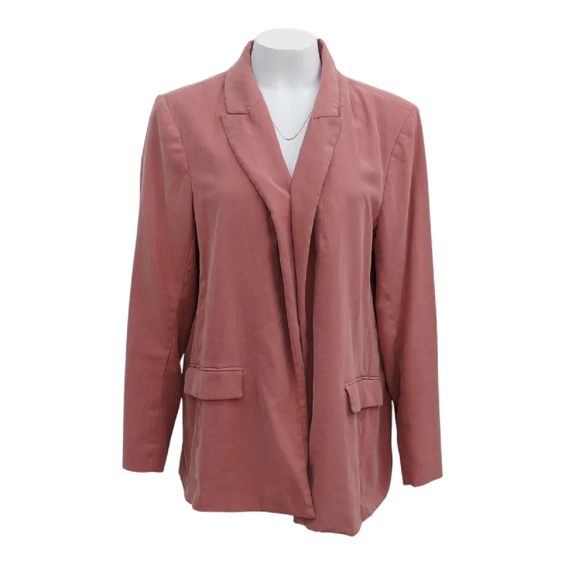 Pink Solid Blazer