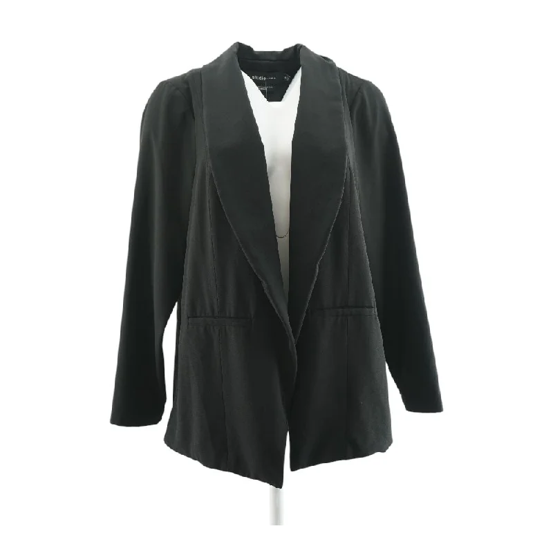 Black Solid Blazer