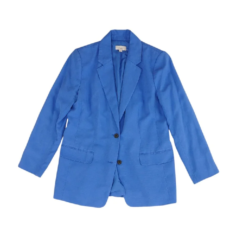 Blue Solid Blazer