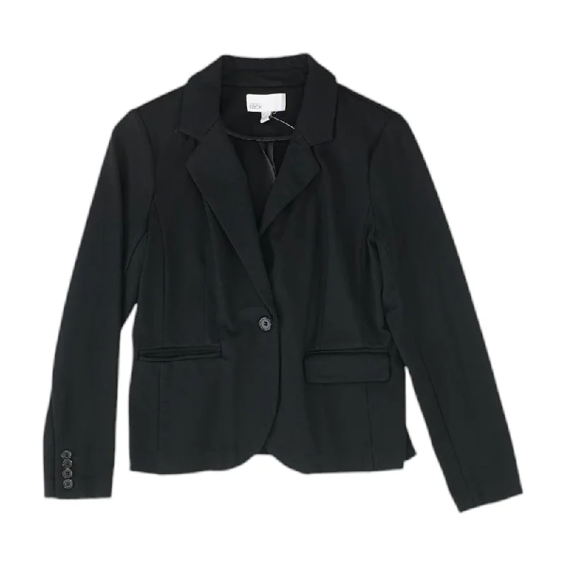 Black Solid Blazer