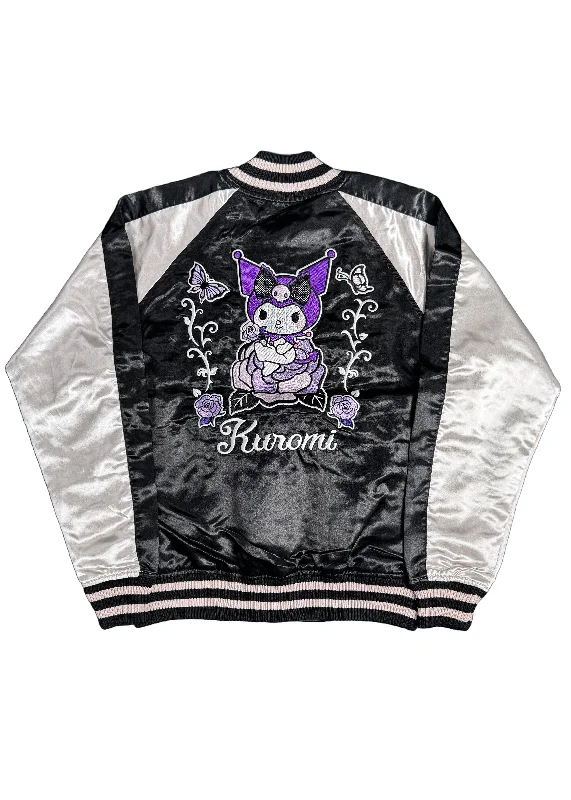 Sanrio Kuromi Rose Tattoo Bomber Jacket