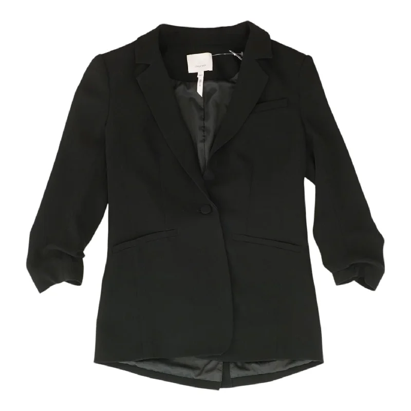 Black Solid Blazer