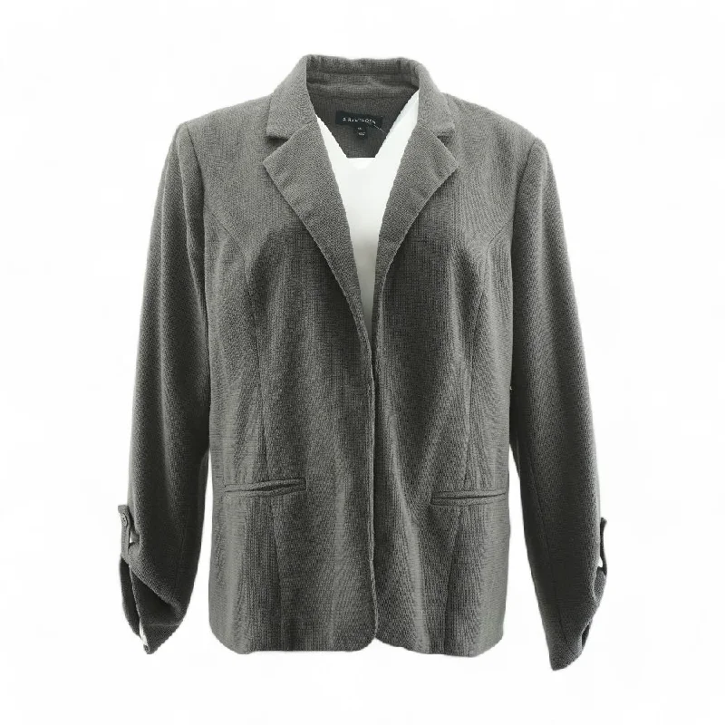 Gray Solid Blazer