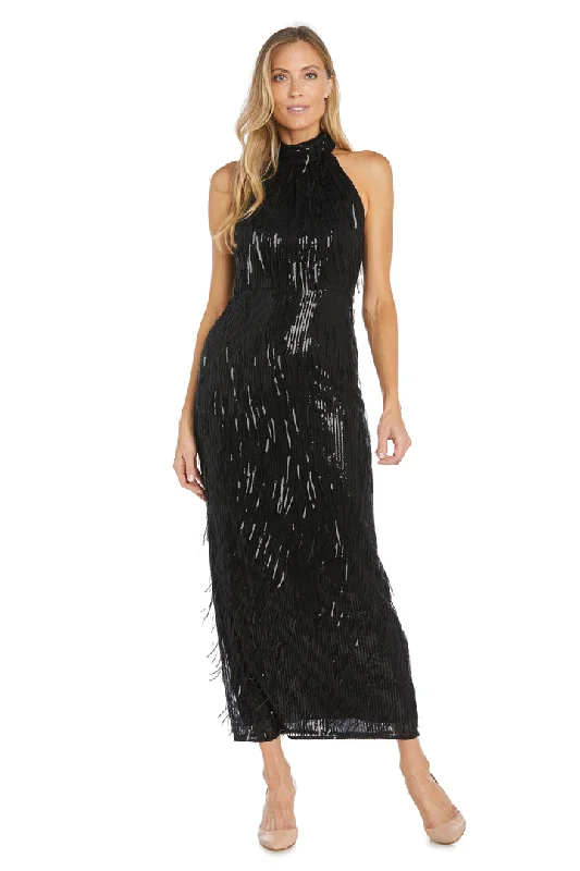 R&M Richards 1653 Long Formal Sequin Evening Dress