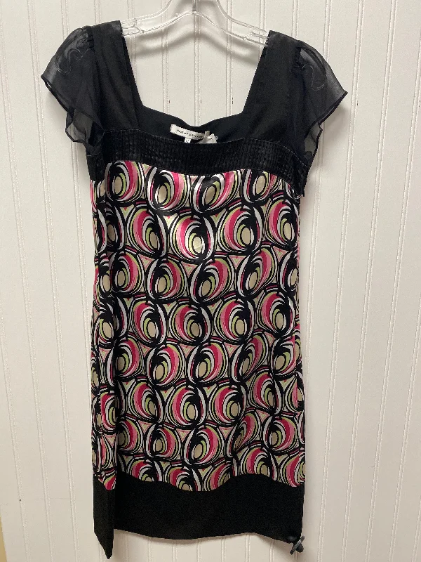 Dress Designer By Diane Von Furstenberg In Black & Pink, Size: M