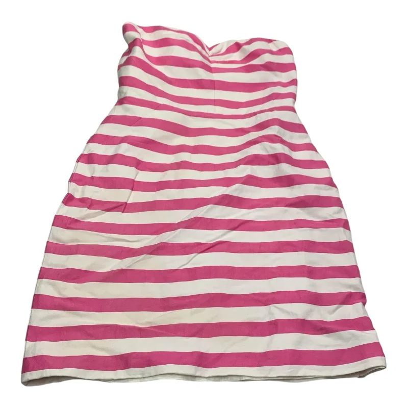 Dress Designer By Kate Spade In Pink & White, Size: S