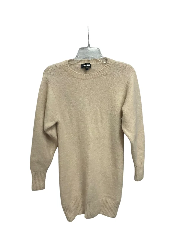 Dress Sweater By Express In Cream, Size: Sp