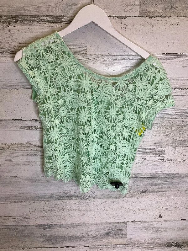 Green Top Short Sleeve American Rag, Size S