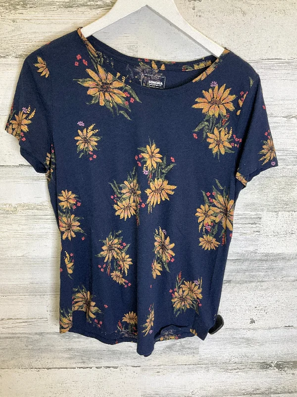 Navy Top Short Sleeve Sonoma, Size M