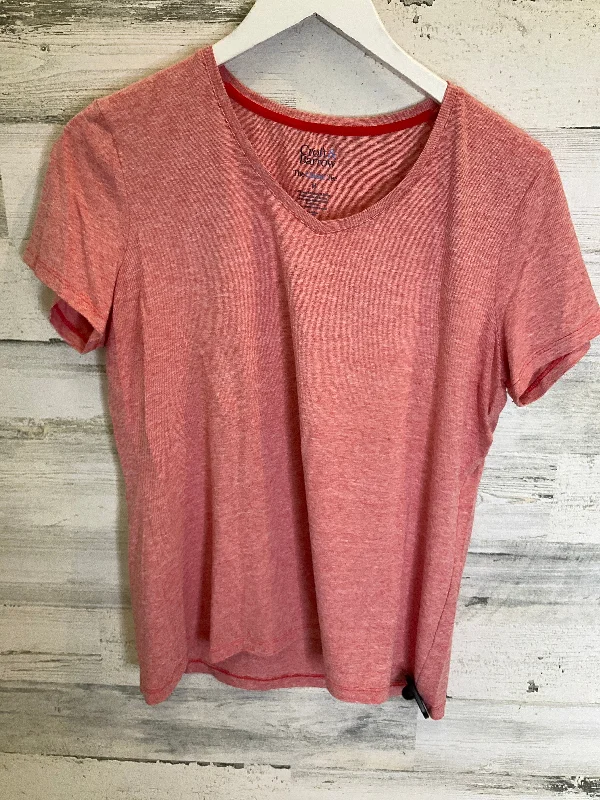 Red Top Short Sleeve Croft And Barrow, Size M