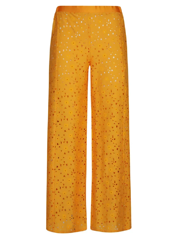 Feel Me Fab Women's Trousers yellow