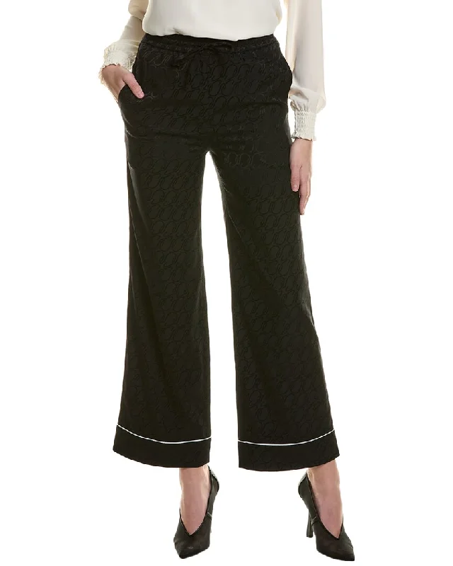 St. John Cursive Icon Silk-Blend Pant