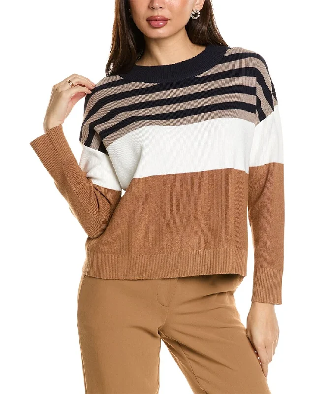 Adrianna Papell Dropped-Shoulder Sweater