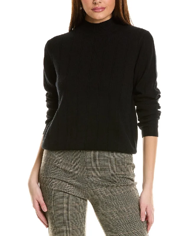 Amicale Cashmere Wide Rib Cashmere Sweater