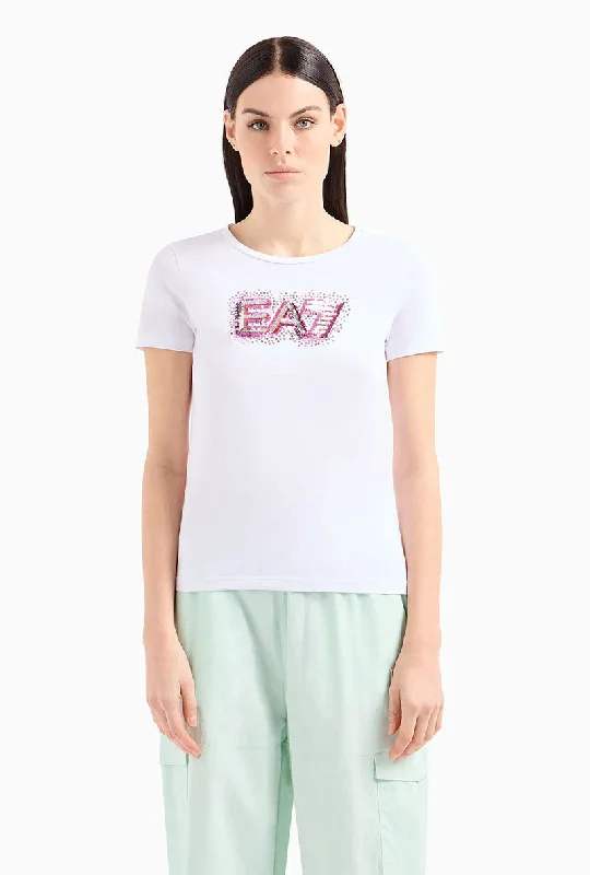 EA7 SEQUINS LOGO TSHIRT