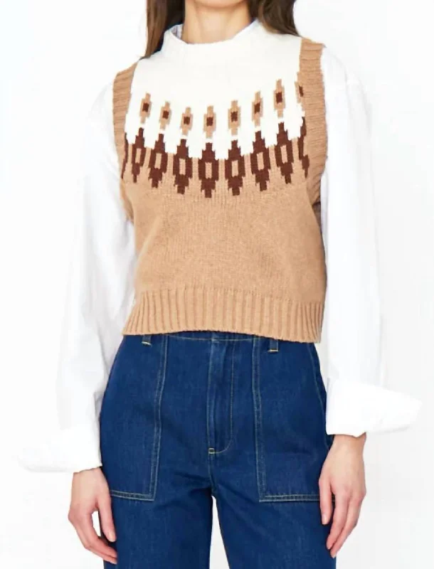 The Lulu Sweater In Camel