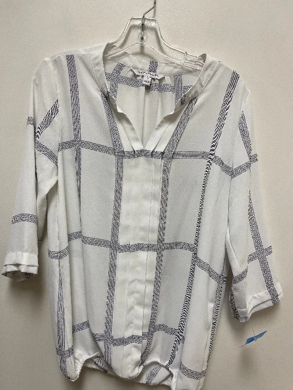 Top Long Sleeve By 41 Hawthorn In White, Size: M