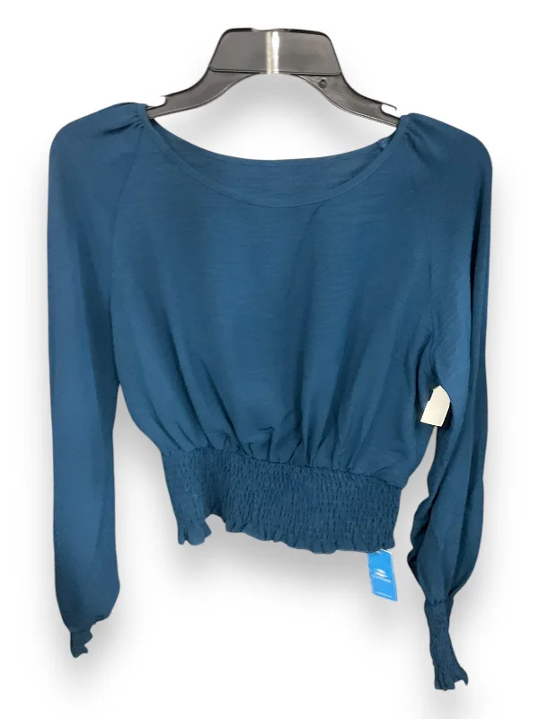 Top Long Sleeve By Cupshe In Teal, Size: S