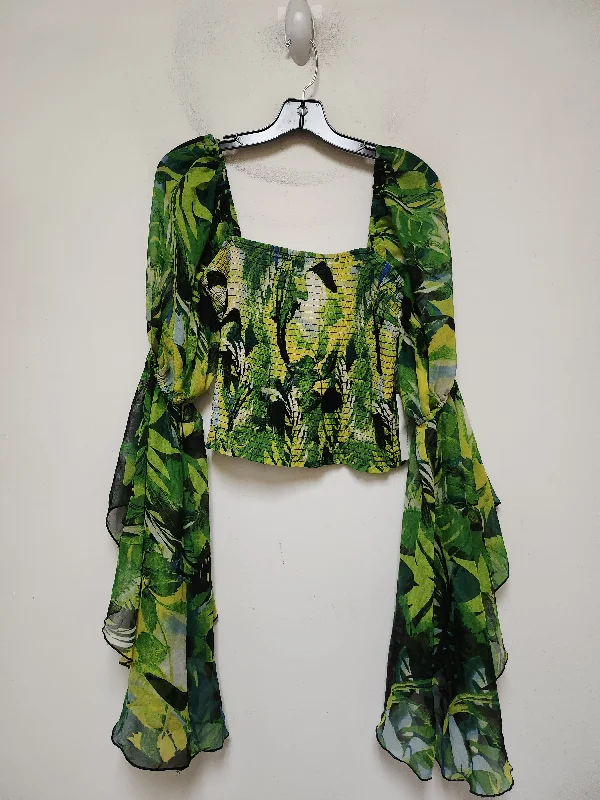 Top Long Sleeve By Live 4 Truth In Green, Size: M