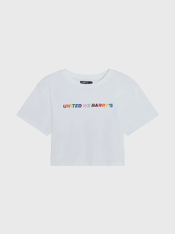 BARRY'S PRIDE CROP WHITE TEE