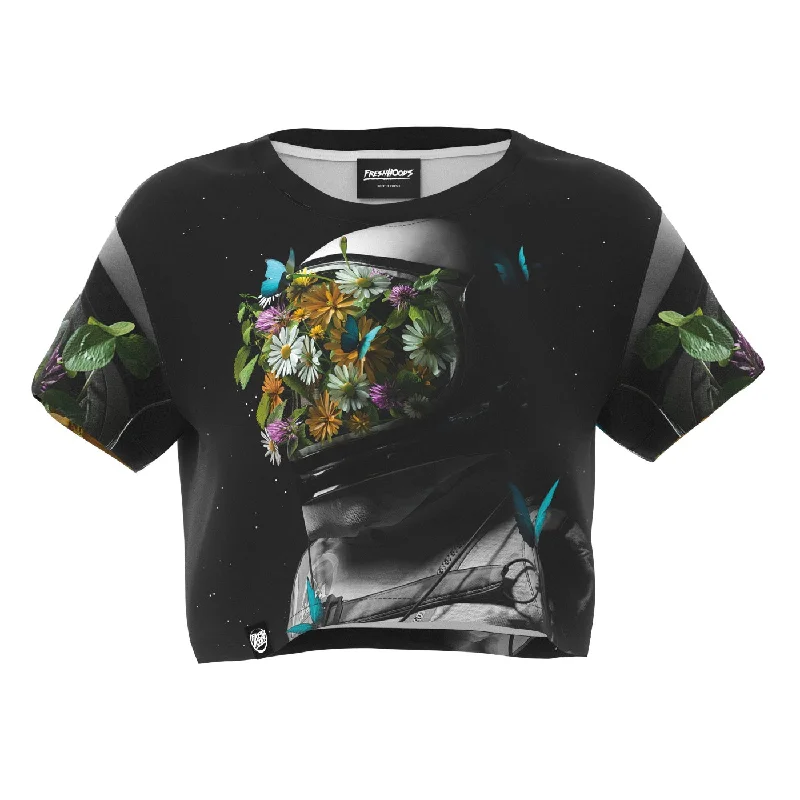 Flower Face Crop Top