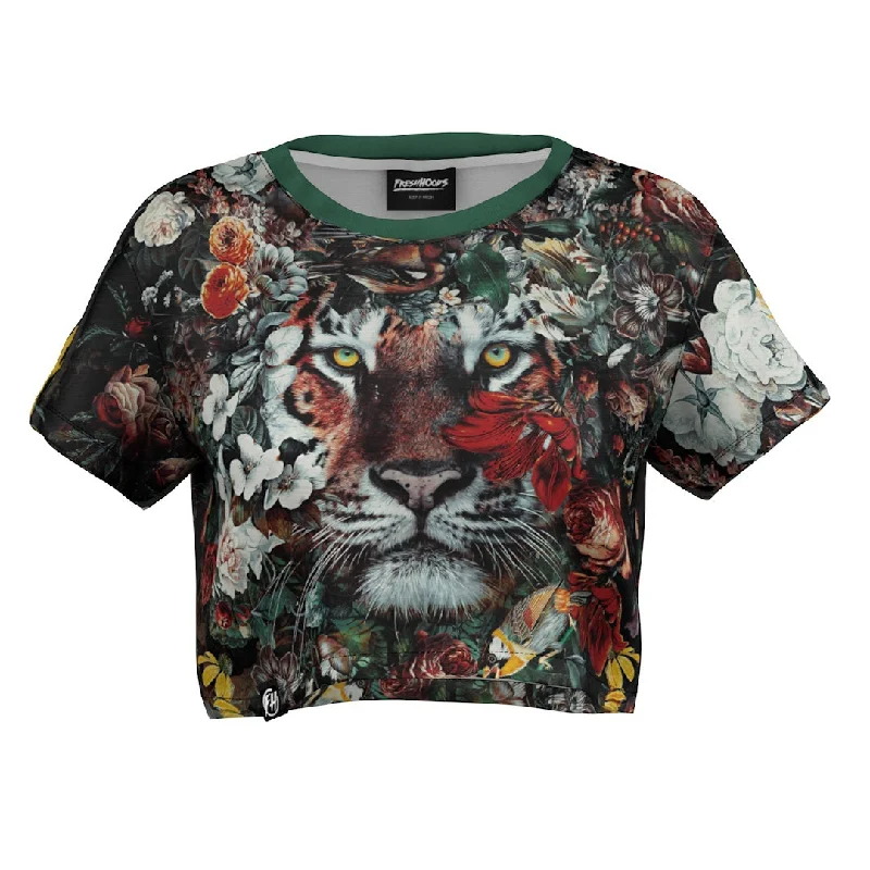 Flower Tiger Crop Top