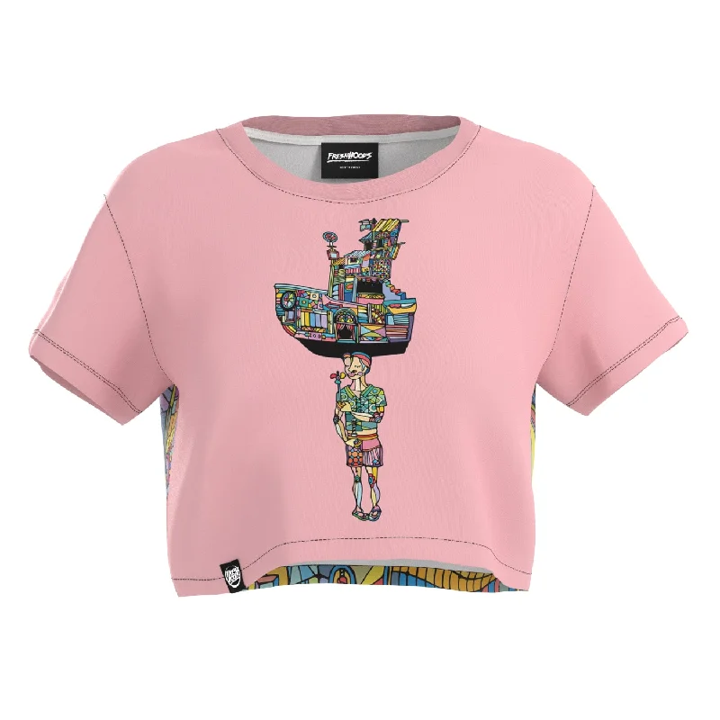 Olindo Pink Crop Top