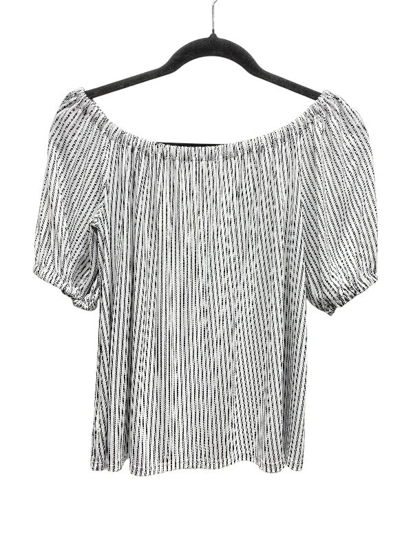 Top 3/4 Sleeve By Loft In Striped Pattern, Size: Xs