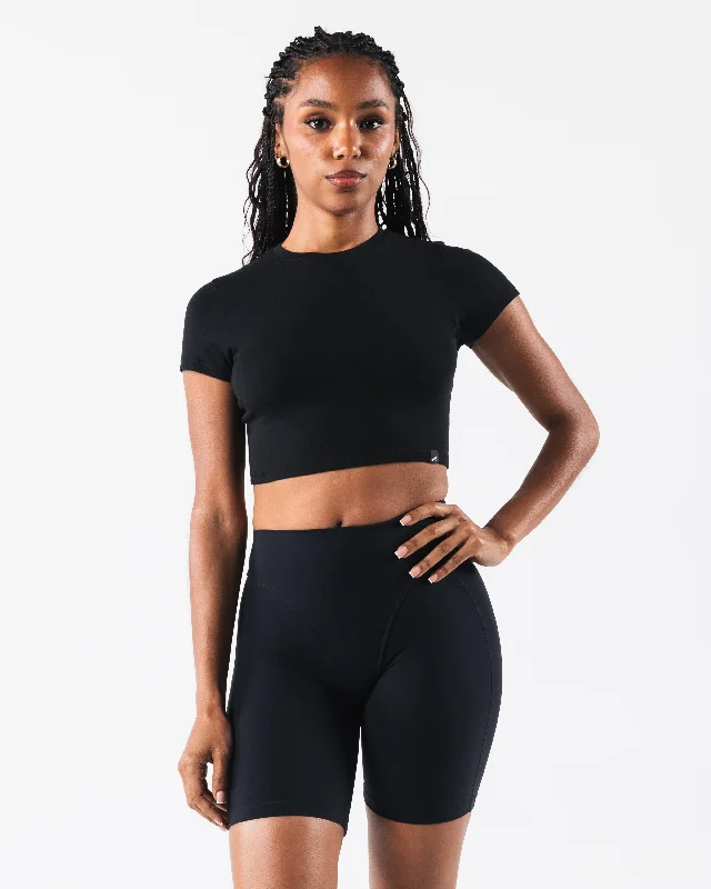 OT Crop Tee - Black